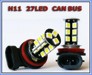 H11 27 LED CAN BUS PRZECIWMGIELNE RENAULT SCENIC 3