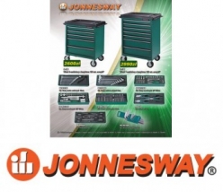 Jonnesway Wózek 7-szufladowy + 130szt. Narzędzi 7-