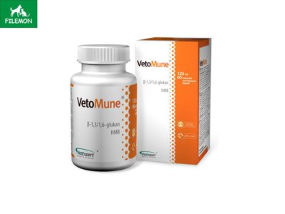 VetoMune pobudza odporność psa i kota 60 kaps.
