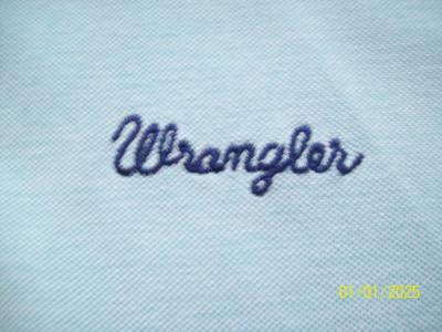 WRANGLER, błękitna koszulka POLO, rozm L, bluzka