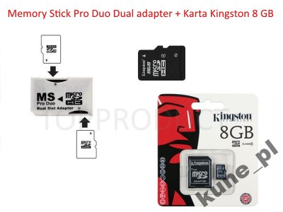 Memory Stick Pro Duo DUAL KINGSTON 8 GB SONY PSP