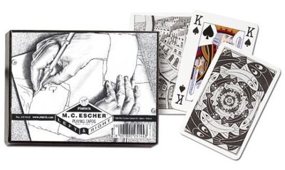 KARTY DO GRY Escher Left Right Plastik PIATNIK 24H