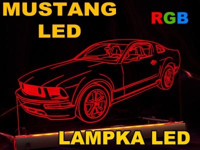 Mustang LED   Lampka nocna LED RGB + Pilot
