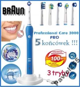 ORAL-B 3000 PRO NASTĘPCA PROFESSIONAL CARE 3000+5K