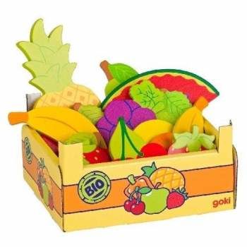 Koszyk z owocami, zabawa  w sklep dla dzieci