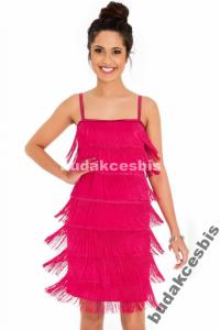 Świetna sukienka z frędzlami różowa S - 4660349862 - oficjalne archiwum  Allegro