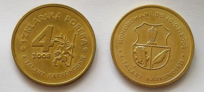 4 Talary karkonoskie moneta zastępcza 2008 r.