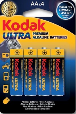 Baterie Alkaliczne 4x KODAK Ultra Premium LR06 AA
