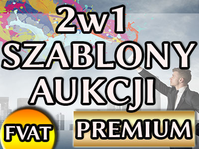 2W1 - SZABLON AUKCJI ALLEGRO +eB(pl/gb/de)+LOG+FV