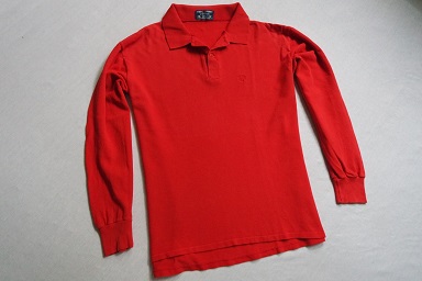 FRED PERRY koszulka polo czerwona logowana modna_L