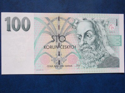 Czechy 100 KORUN 1997, seria G, stan UNC