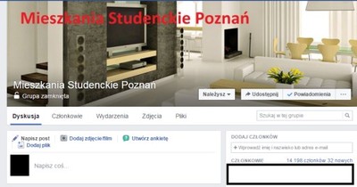 Lokalna grupa na Facebooku Poznań Ponad 14 tys