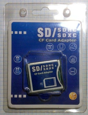Adapter CF SD / SDHS / SDXC