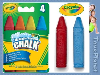 Crayola TĘCZOWA KREDA NIEPYLĄCA ZMYWALNA 4 kolory