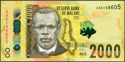 Malawi - 2000 kwacha 2016 * UNC * nowe wydanie !