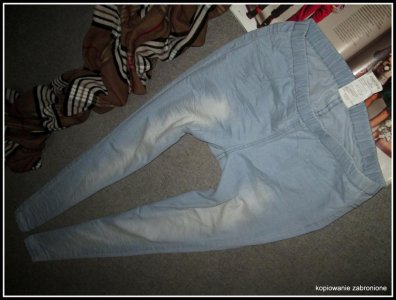 Kup 3 Weź 4 ~PIECES___jeans legginsy RURKI _M/L