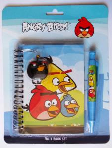 Angry Birds Kołonotes Notes Długopis Brelok Sky