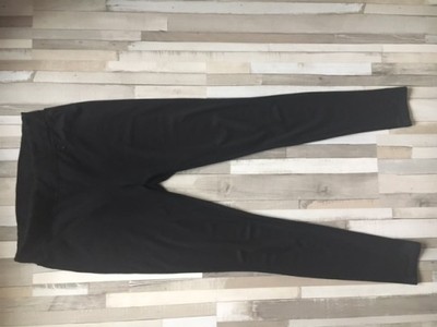Armani Jeans legginsy skinny spodnie logo czarne