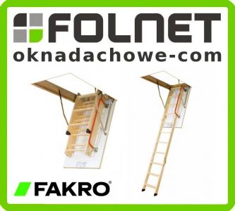 ! schody strychowe drewniane FAKRO LWK 280 70x120