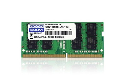 16 GB GOODRAM SODIMM DDR4 2133 MHz CL15 JEDNA KOŚĆ