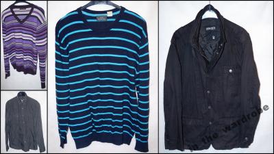 C&amp;A Dwa swetry,kurtka,koszula w zestawie