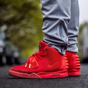 Nike Air Yeezy 2 Red czerwone buty wysokie adidas - 6355328671 - oficjalne  archiwum Allegro
