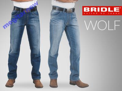 BRIDLE JEANS spodnie męskie rurki slim WOLF  84 cm