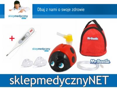 BIEDRONKA inhalator nebulizator dla dzieci + TERMO