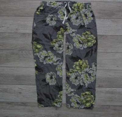 27LT*NEXT szare damskie spodnie piżama w kwiaty 46