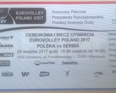 Polska-Serbia ME Siatkówka mecz i ceremonia W-wa
