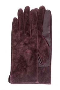 NOWE zamszowe bordowe rękawiczki H&amp;M S