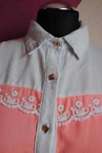 bluzka na lato koszula różowa pasteowa r S/M