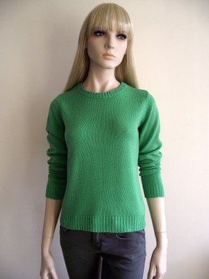 Śliczny zielony sweter sweterek damski 34/36