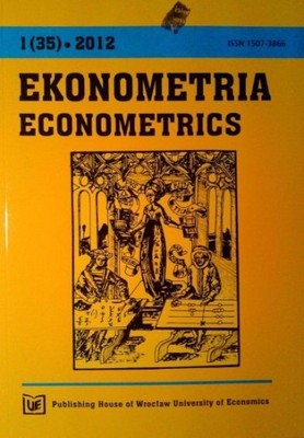 Econometrics Ekonometria, 1(35) 2012