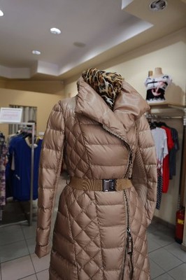 Puchowy płaszcz zimowy PINKO PRZECENA -%% - 6686581393 - oficjalne archiwum  Allegro