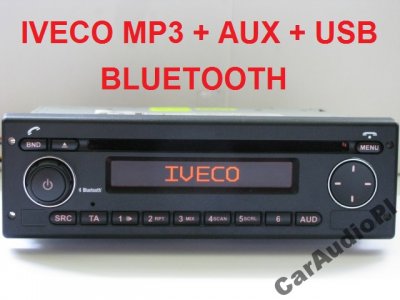 RADIO IVECO CD MP3 AUX USB BLUETOOTH IDEALNE + KOD - 6274022166 - oficjalne  archiwum Allegro