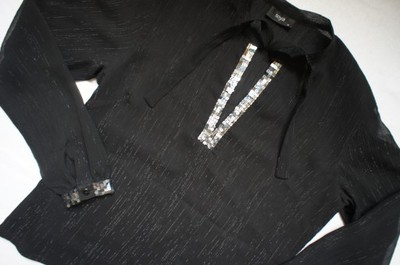 Cygańska Bluzka 38 M Czarna koszula 38 M świecideł - 6997962222 - oficjalne  archiwum Allegro