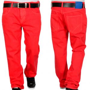 spodnie jeansowe Adidas czerwone 100% oryginalne
