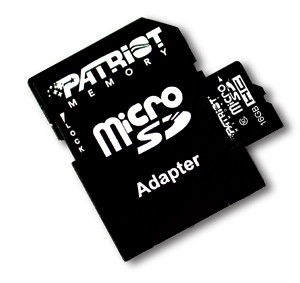 PATRIOT LX Micro SDHC 16GB Class 10 + Adapter
