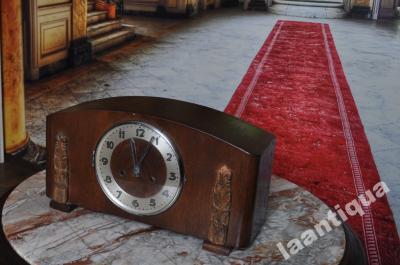 Stary zegar kominkowy Mauthe FMS ciekawy sprawny