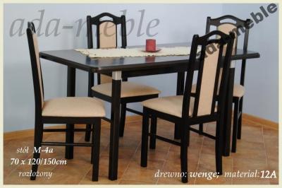 ada-meble LIZA stół 70x120/150 4 krzesła SPRAWDŹ??