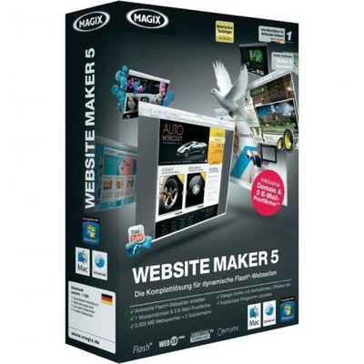 Magix Website Maker 5 tworzenie stron www pełna w.