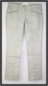 Spodnie stretch-woskowane popiel-permut R 42