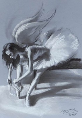 Klavdio ___ NOWE BALETKI ___ obraz anioł baletnica