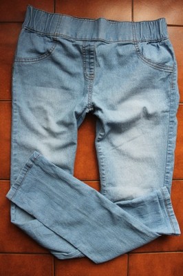 jeansy jegginsy treginsy gumka rurki jeans L