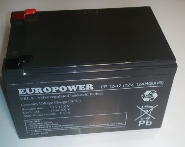 Akumulator EUROPOWER 12V 12Ah Zielona Góra