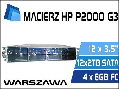 Macierz SAN HP P2000 G3 12x3.5'' 4x8GB FC