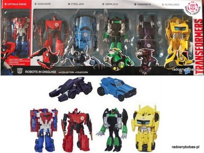 Transformers Robots in Disguise 6 FIG Hasbro B3353 - 6653997678 - oficjalne  archiwum Allegro