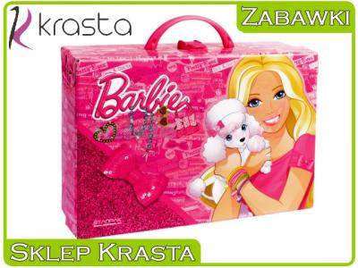 Kuferek kartonowy duży z rączką Barbie