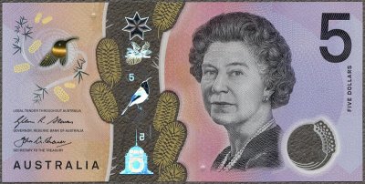 Australia - 5 dolarów 2016 *nowe wydanie * polimer